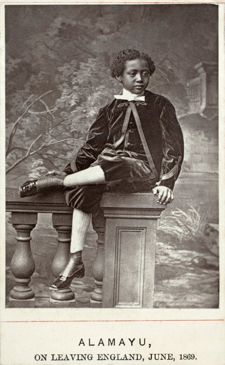 Alamayu, Anglia, 1869 (druk albumowy) autorstwa British Photographer