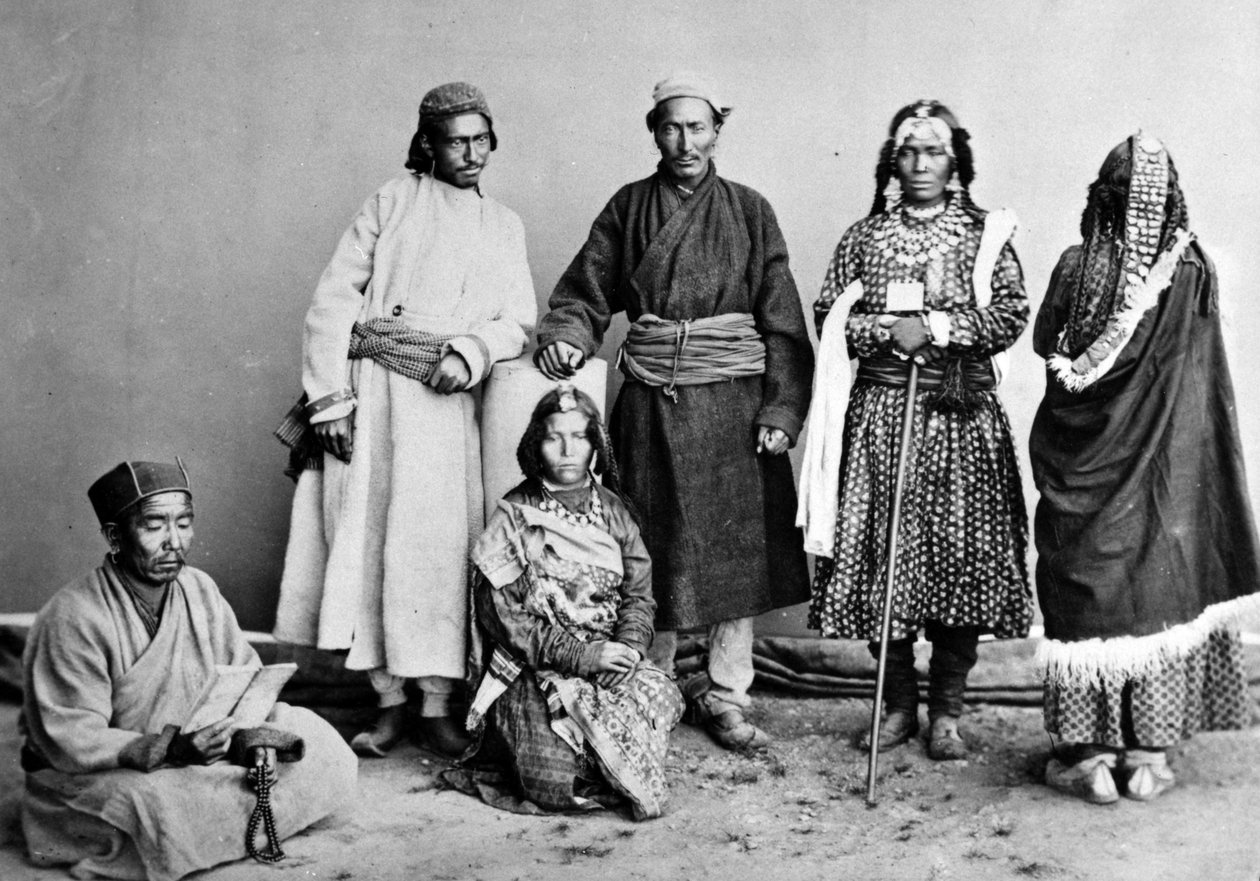 Bot People z Ladakhu, ok. 1860 autorstwa British Photographer