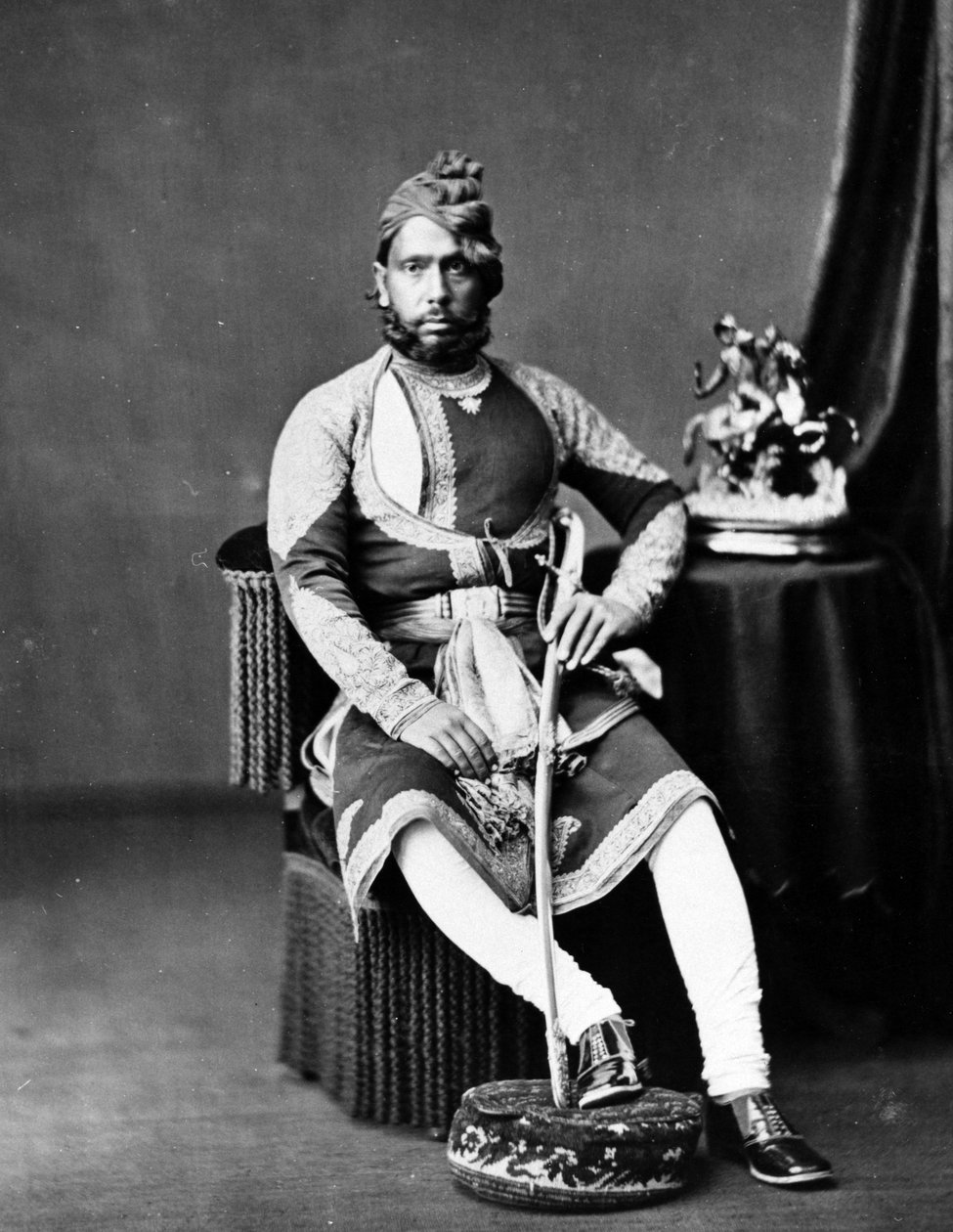 Maharaja Jashwant Singh z Bharatpur, CA autorstwa British Photographer