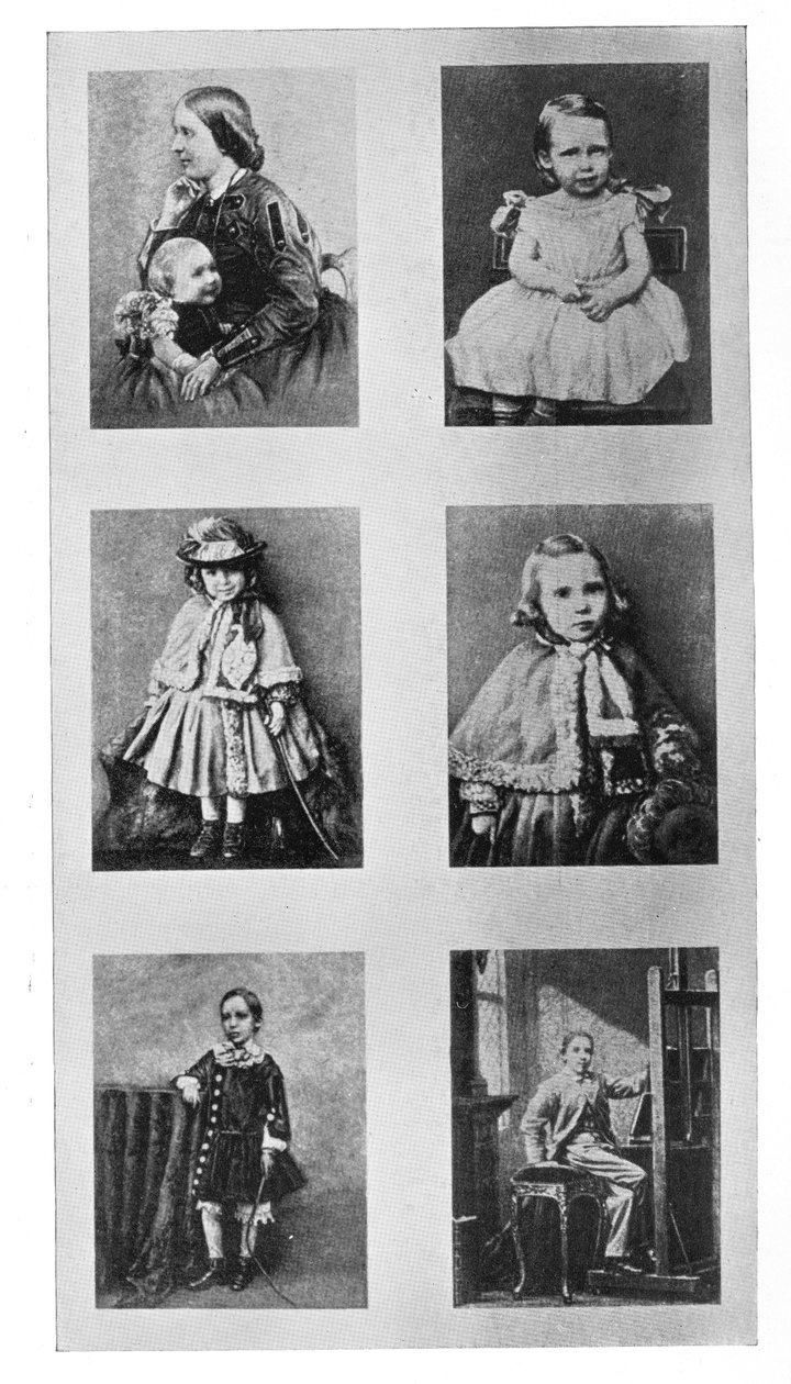 Seria fotografii Roberta Louisa Stevensona jako małego chłopca i z matką autorstwa British Photographer