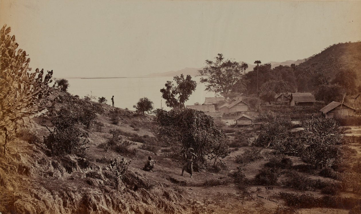 Wioska na Irrawaddy autorstwa British Photographer