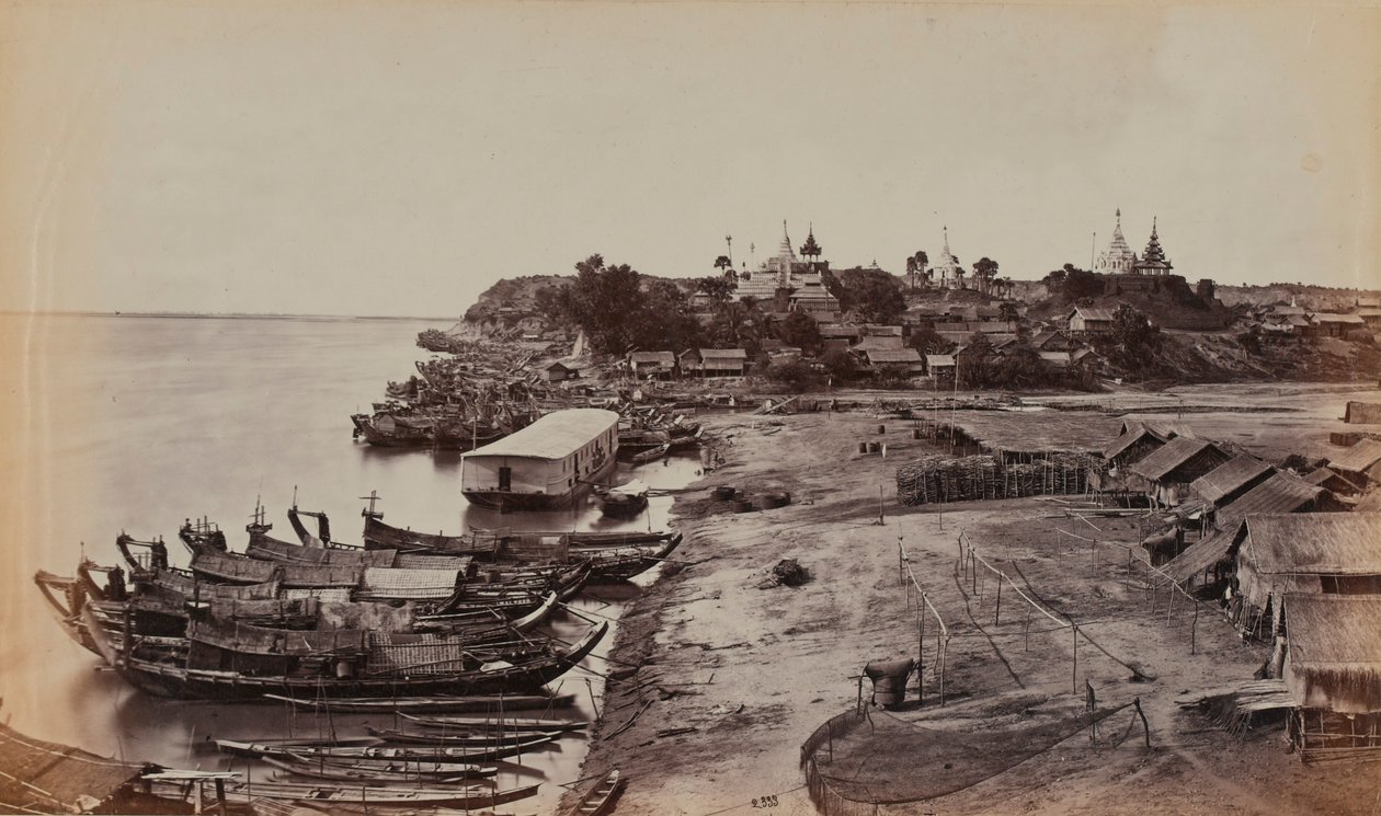 Wioska nad Irrawaddy autorstwa British Photographer