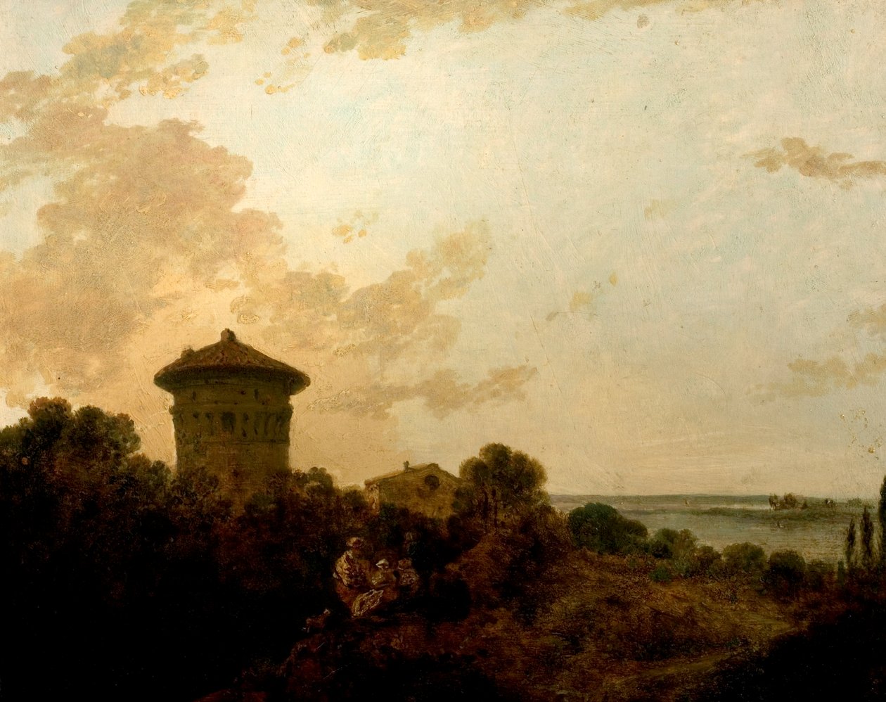 Ruiny w pobliżu Tivoli, Włochy autorstwa British School