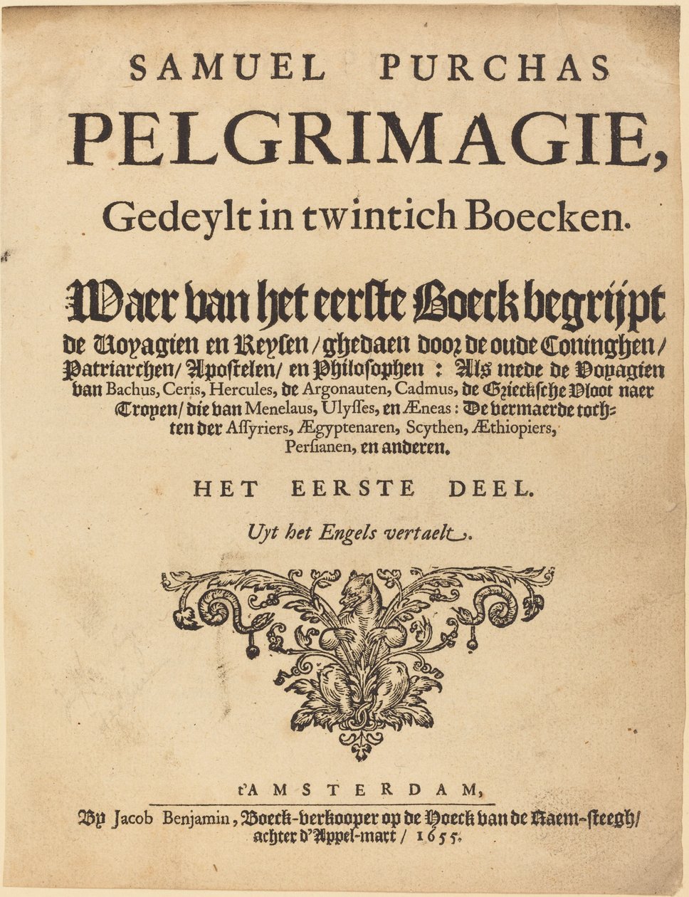 Strona tytułowa autorstwa British 17th Century