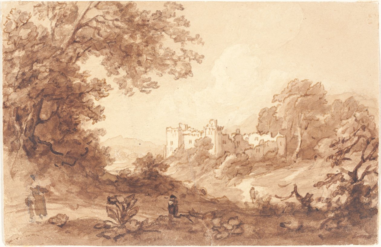 Zamek Carew, Pembrokeshire autorstwa British 19th Century