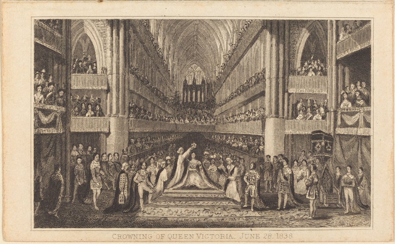 Koronacja królowej Wiktorii, 28 czerwca 1838 [prawa połowa] autorstwa British 19th Century