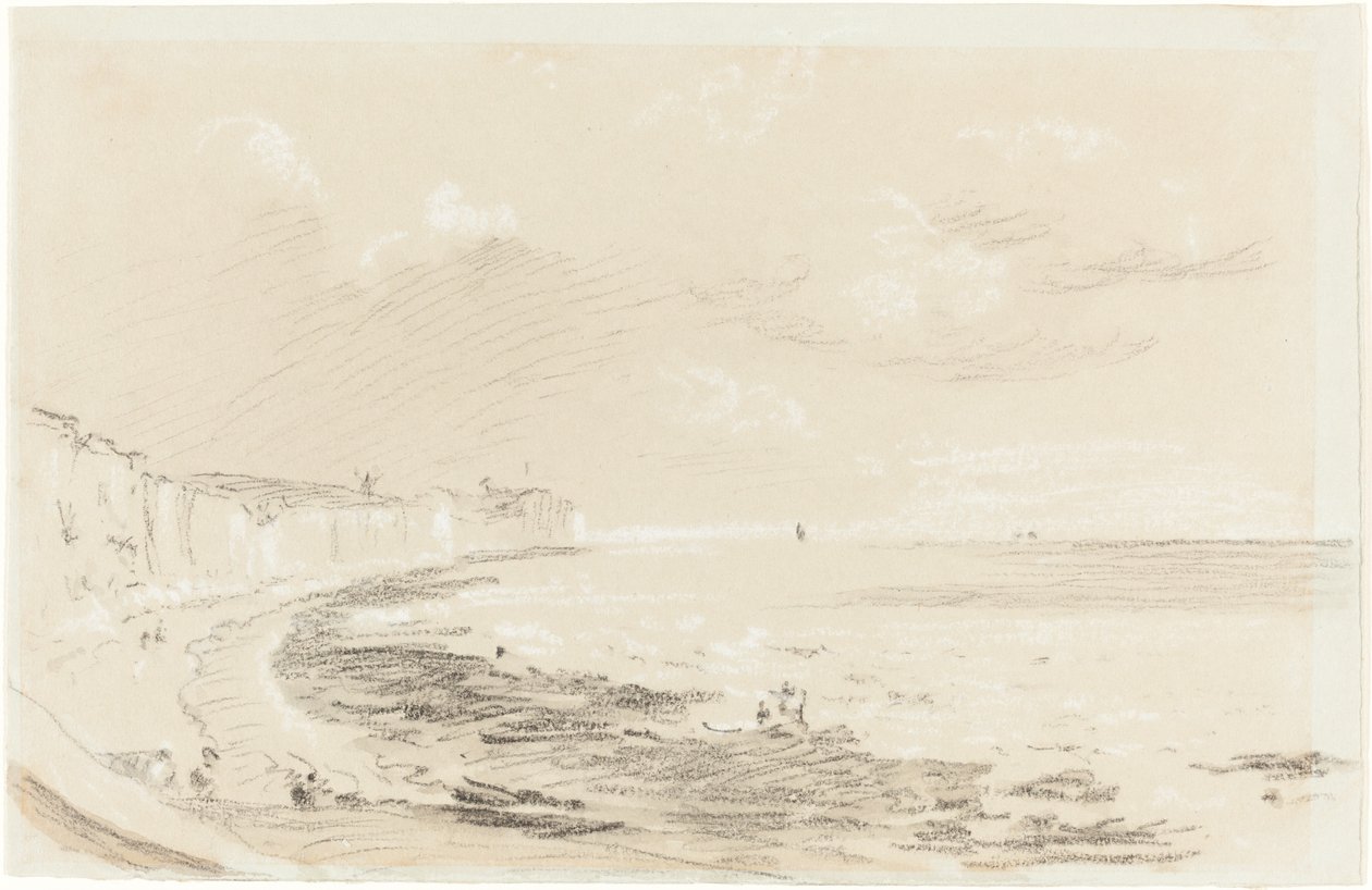 Scena wybrzeża morskiego autorstwa British 19th Century
