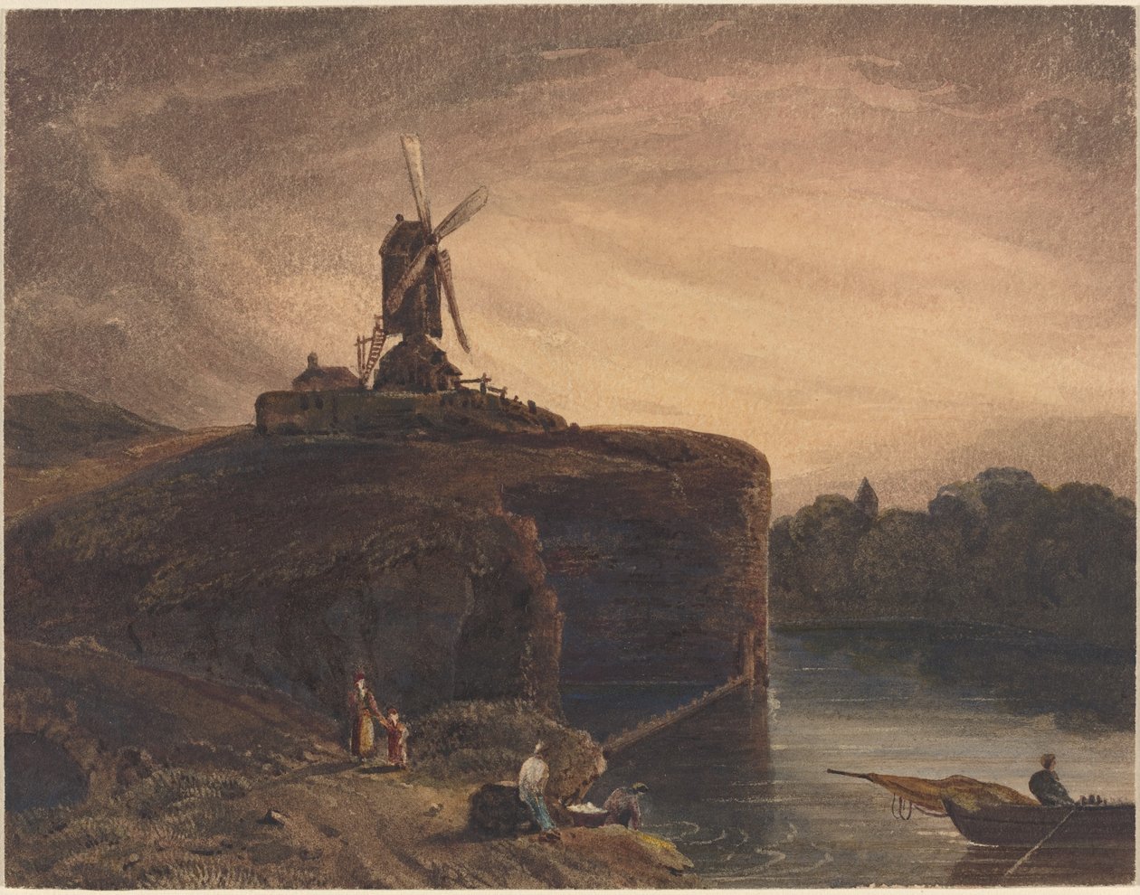 Młyn autorstwa British 19th Century after Rembrandt van Rijn