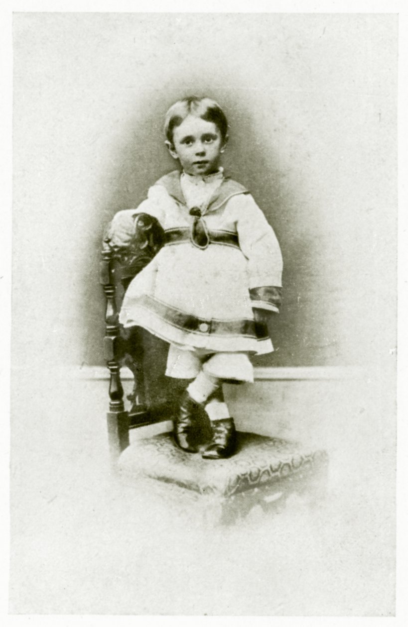 Aubrey Beardsley, w wieku 2 lata i 3 miesiące autorstwa British Photographer
