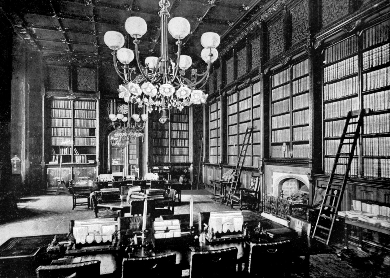 Biblioteka Izby Gmin, Londyn, 1890 autorstwa British Photographer