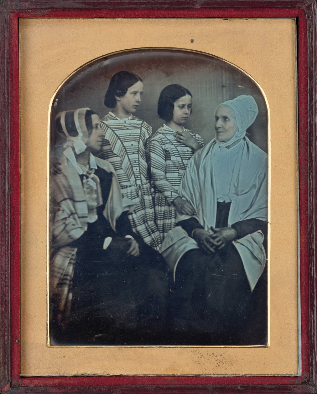 Isabel, Charlotte, Rebecca i Charlotte Anne Ashworth, ok. 1846-1847 (zdjęcie) autorstwa British Photographer