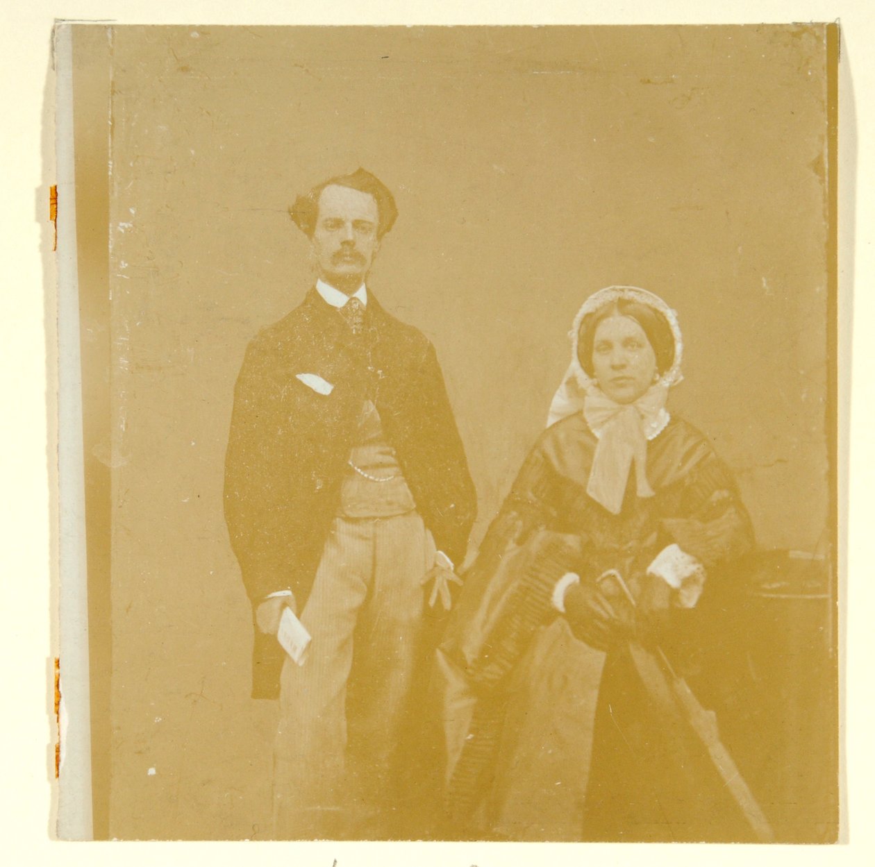 John Atkinson Grimshaw i Theodosia Grimshaw (zdjęcie czarno-białe) autorstwa British Photographer