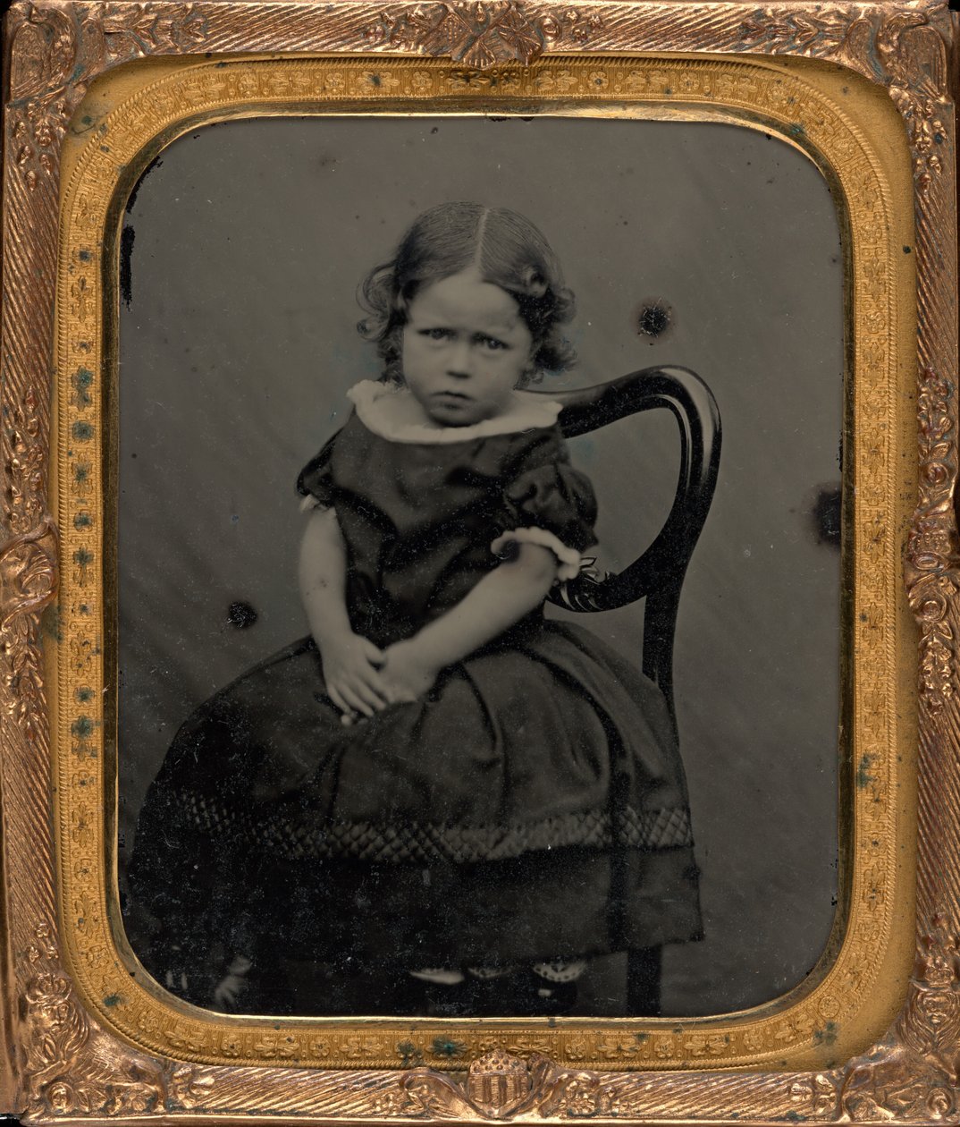 Portret dziewczynki, ok. 1855 (zdjęcie) autorstwa British Photographer