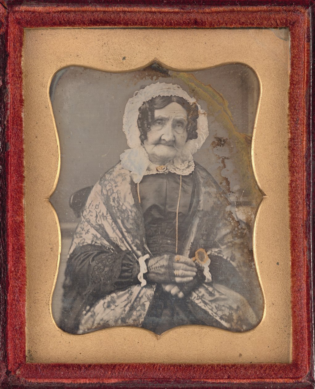 Portret kobiety, ok. 1850 (zdjęcie) autorstwa British Photographer