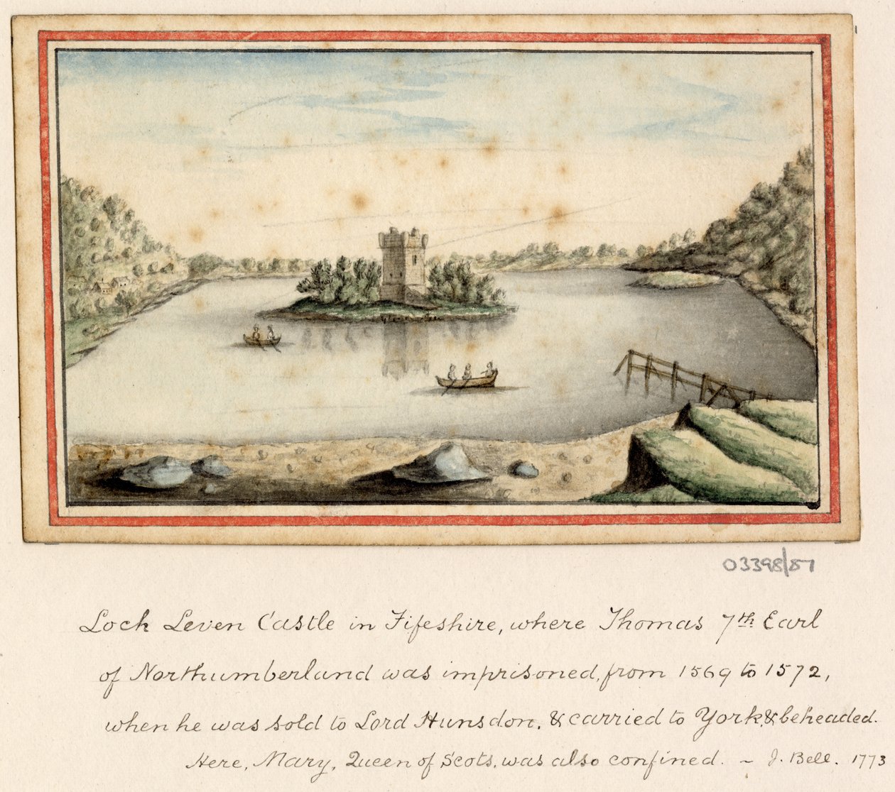 Cykl szkiców, widoków w Wielkiej Brytanii, na kontynencie iw Ameryce 1772-1778 (akwarela) autorstwa British School