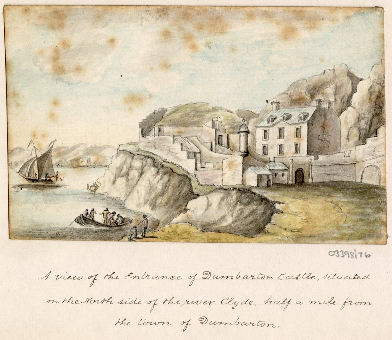 Cykl szkiców, widoków w Wielkiej Brytanii, na kontynencie iw Ameryce 1772-1778 (akwarela) autorstwa British School