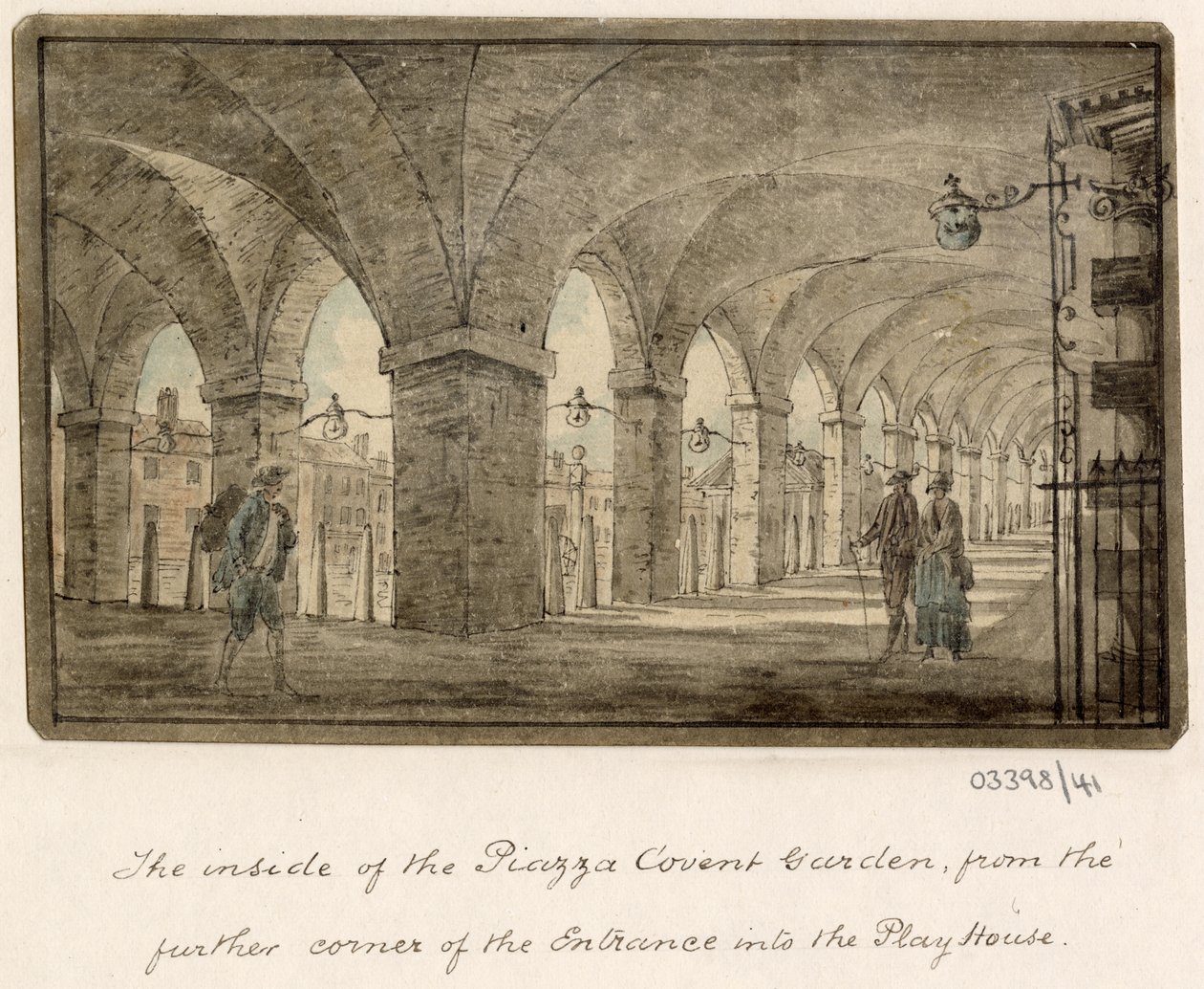 Cykl szkiców, widoków w Wielkiej Brytanii, na kontynencie iw Ameryce 1772-1778 (akwarela) autorstwa British School
