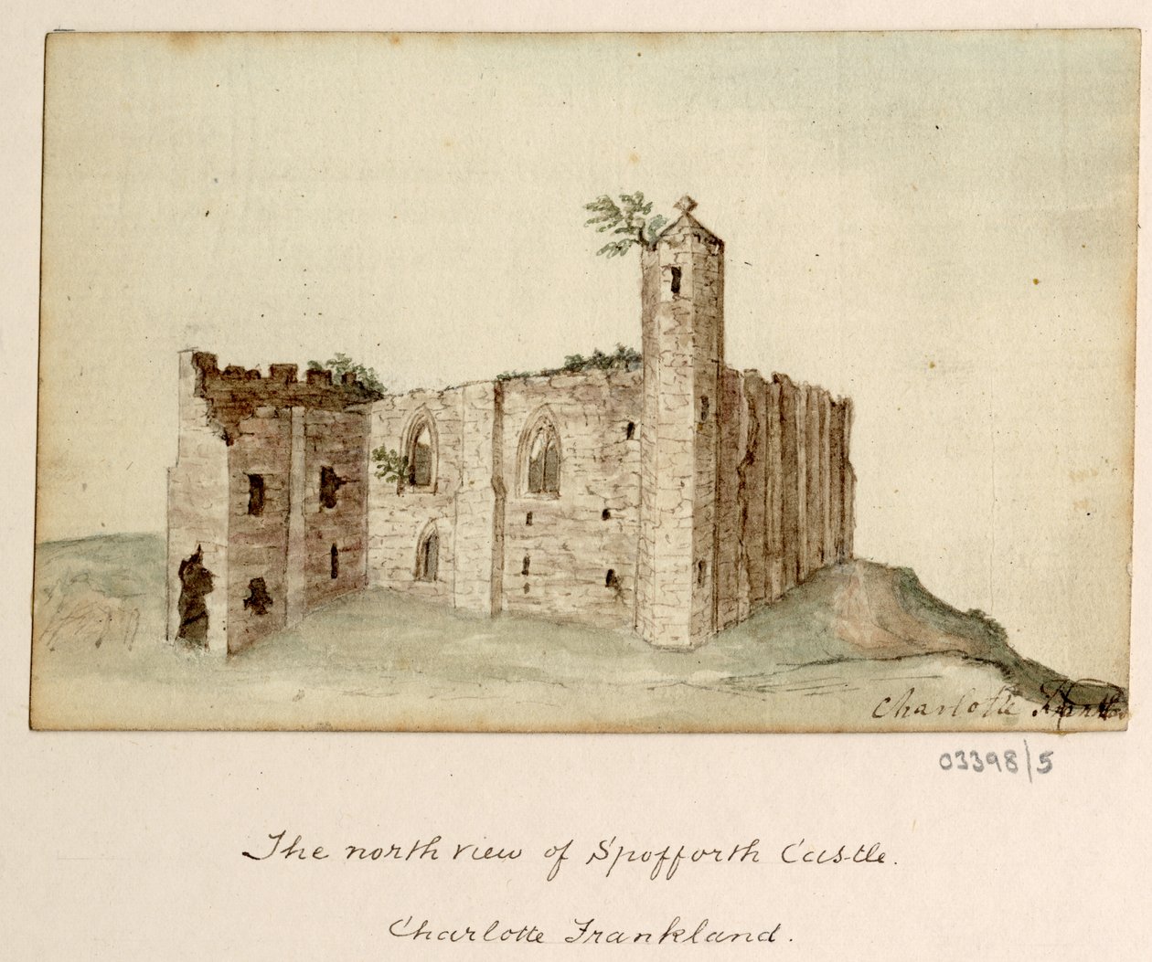 Cykl szkiców, widoków w Wielkiej Brytanii, na kontynencie iw Ameryce 1772-1778 (akwarela) autorstwa British School