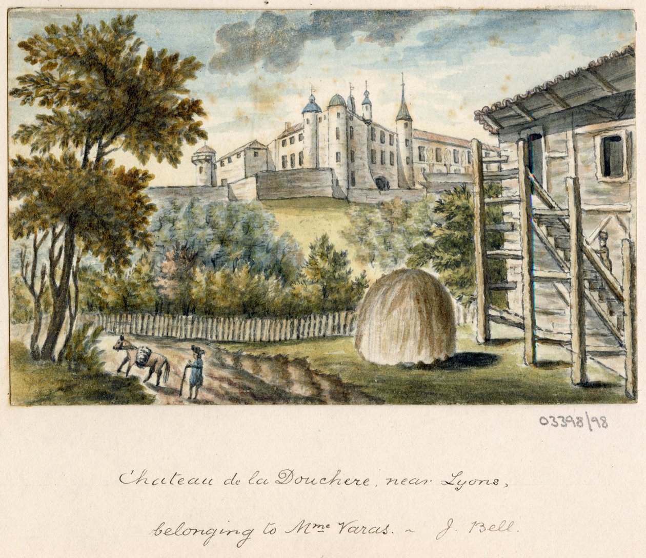 Cykl szkiców, widoków w Wielkiej Brytanii, na kontynencie iw Ameryce 1772-1778 (akwarela) autorstwa British School