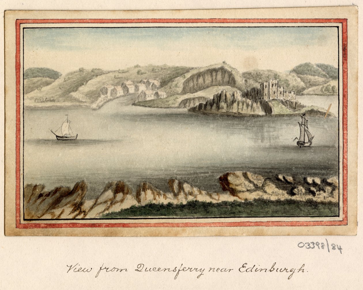 Cykl szkiców, widoków w Wielkiej Brytanii, na kontynencie iw Ameryce 1772-1778 (akwarela) autorstwa British School