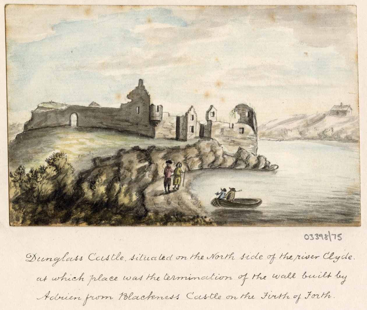 Cykl szkiców, widoków w Wielkiej Brytanii, na kontynencie iw Ameryce 1772-1778 (akwarela) autorstwa British School