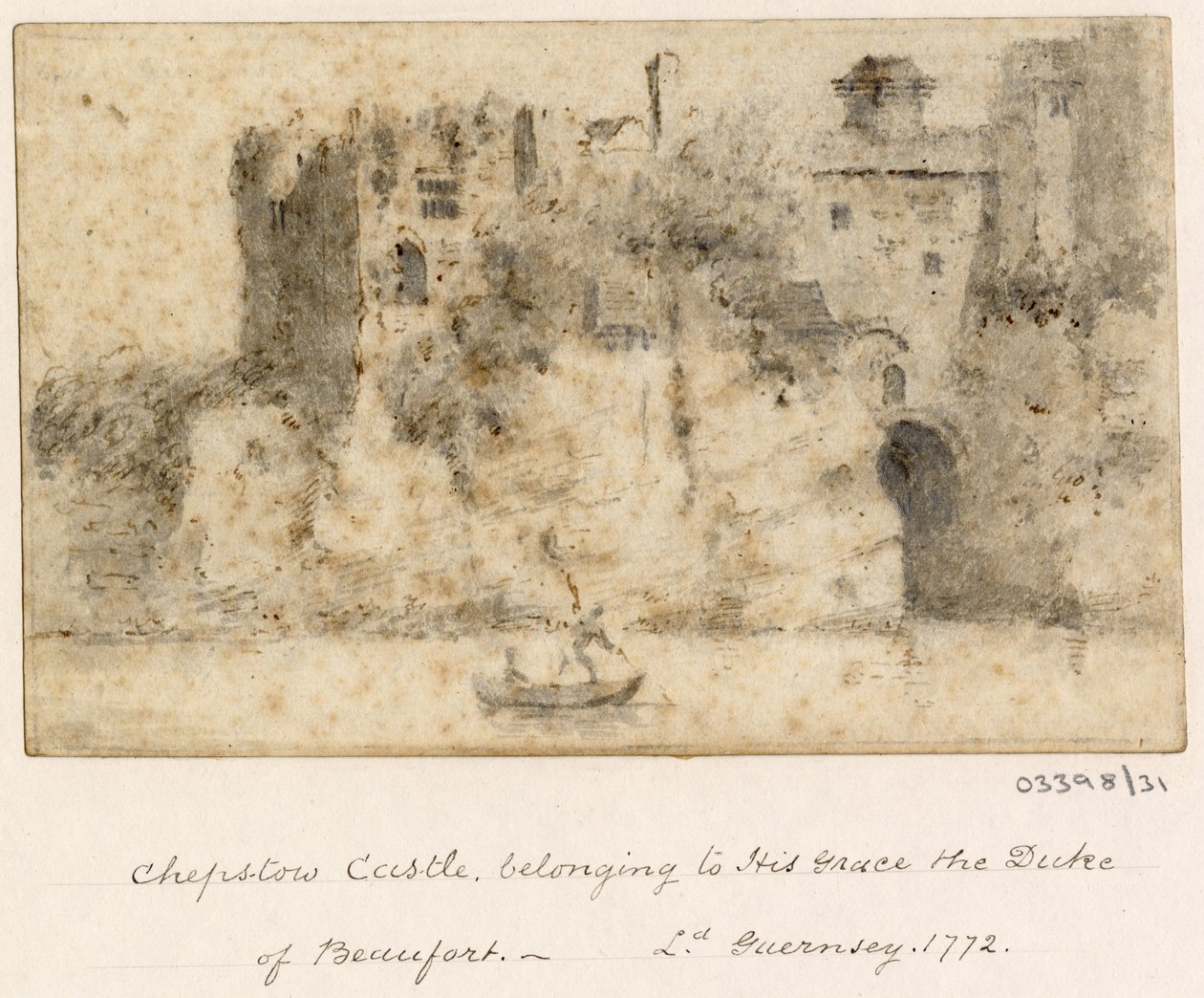 Cykl szkiców, widoków w Wielkiej Brytanii, na kontynencie iw Ameryce 1772-1778 (akwarela) autorstwa British School
