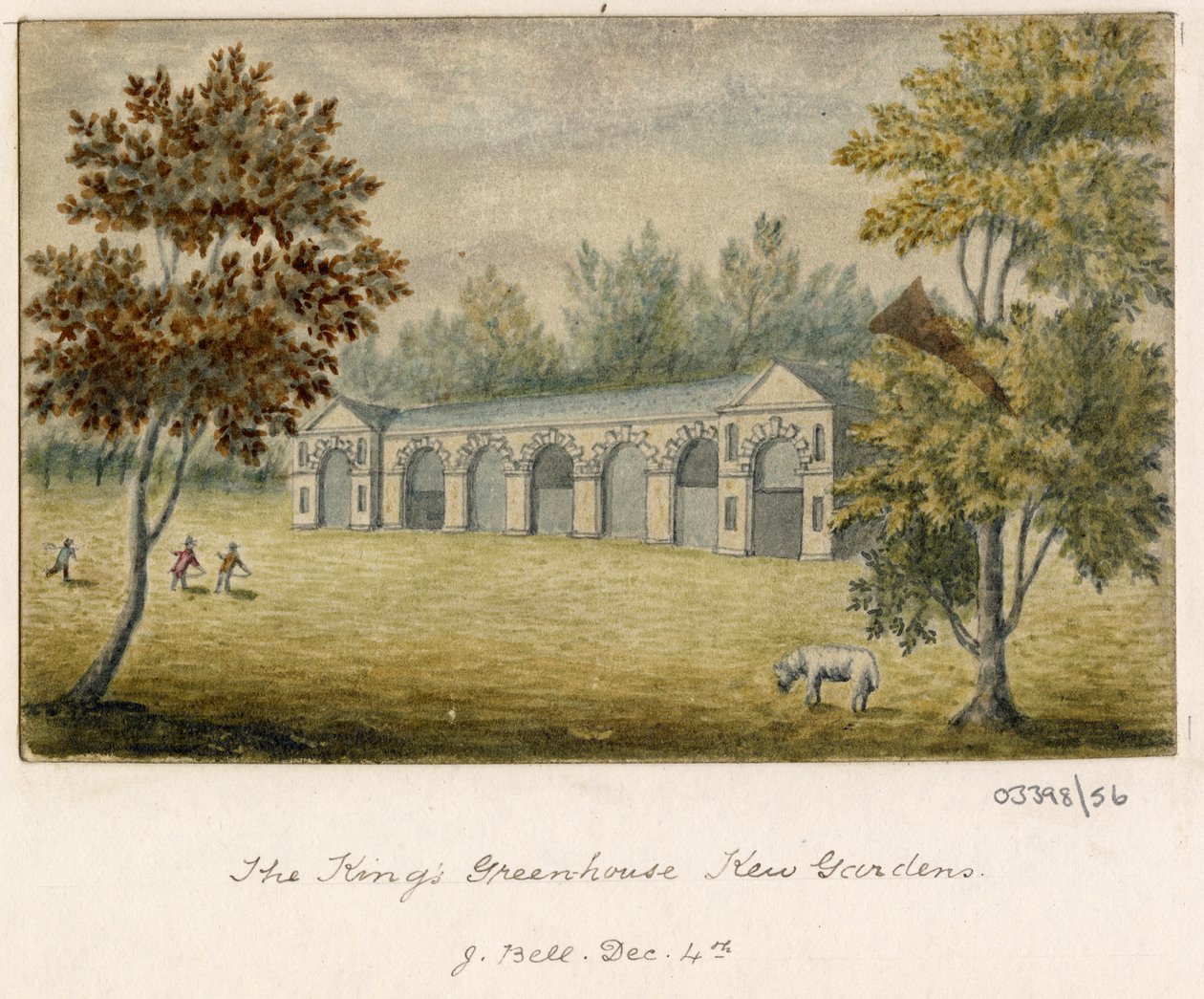 Cykl szkiców, widoków w Wielkiej Brytanii, na kontynencie iw Ameryce 1772-1778 (akwarela) autorstwa British School