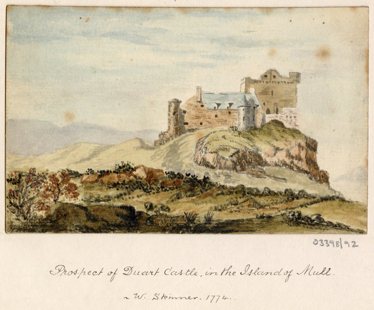 Cykl szkiców, widoków w Wielkiej Brytanii, na kontynencie iw Ameryce 1772-1778 (akwarela) autorstwa British School