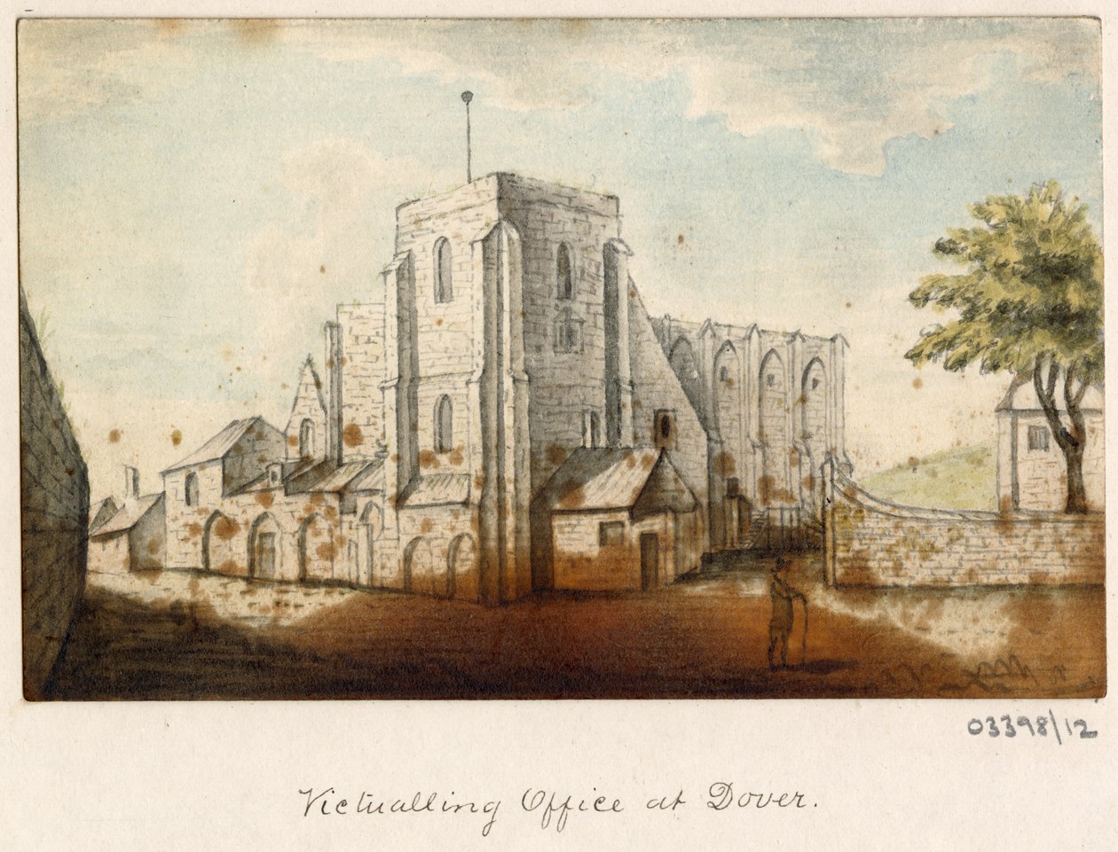 Cykl szkiców, widoków w Wielkiej Brytanii, na kontynencie iw Ameryce 1772-1778 (akwarela) autorstwa British School