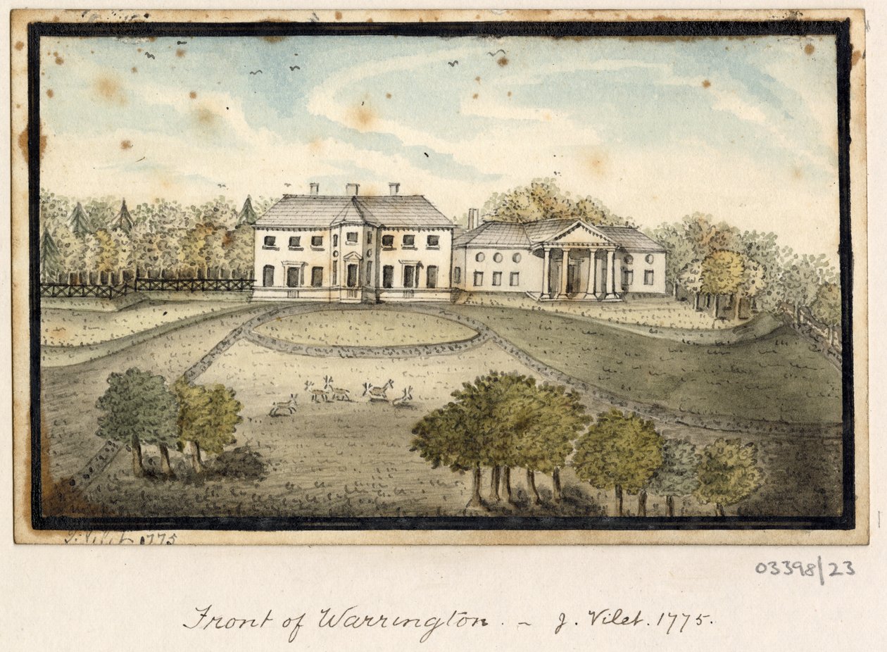 Cykl szkiców, widoków w Wielkiej Brytanii, na kontynencie iw Ameryce 1772-1778 (akwarela) autorstwa British School