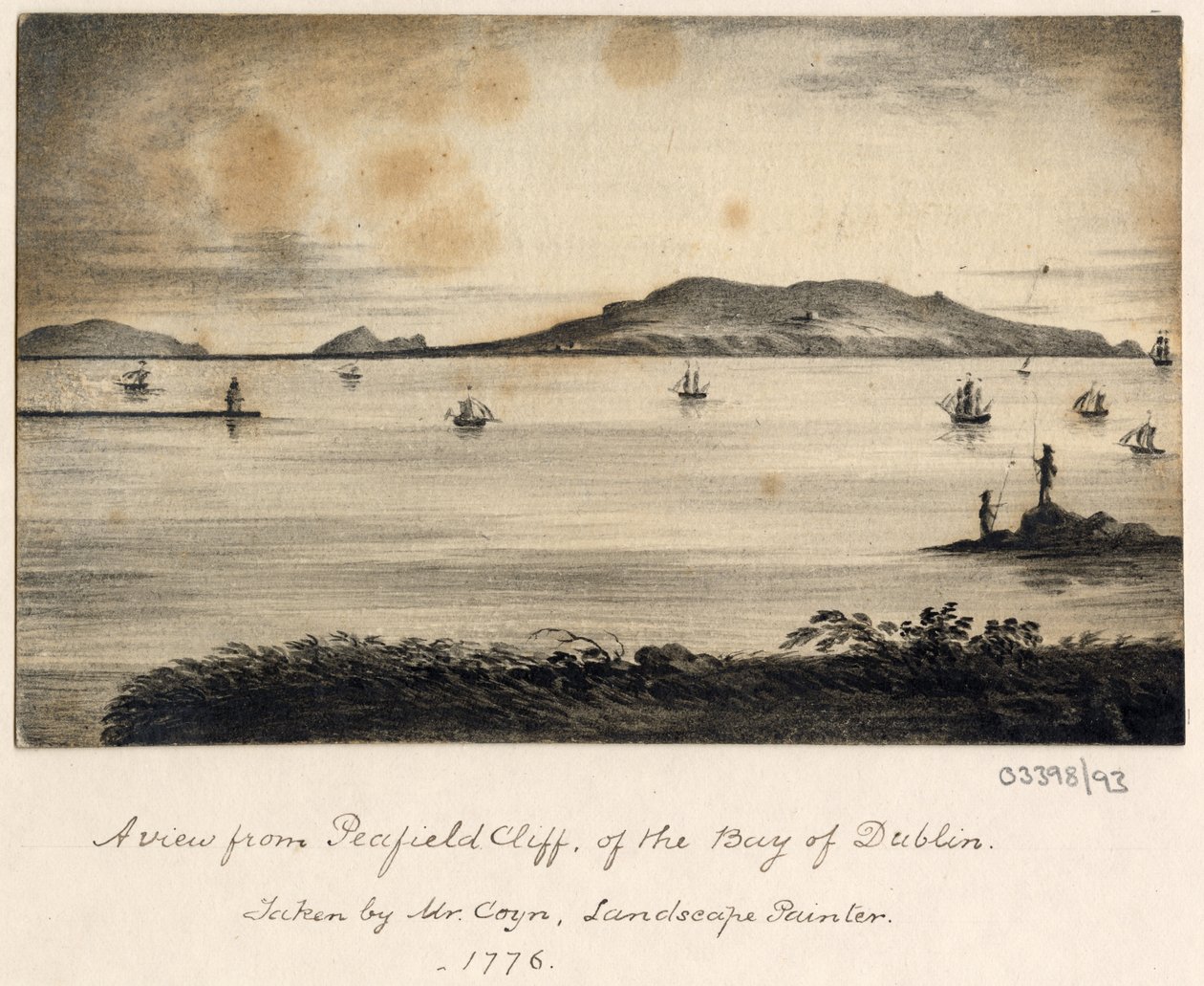 Cykl szkiców, widoków w Wielkiej Brytanii, na kontynencie iw Ameryce 1772-1778 (akwarela) autorstwa British School