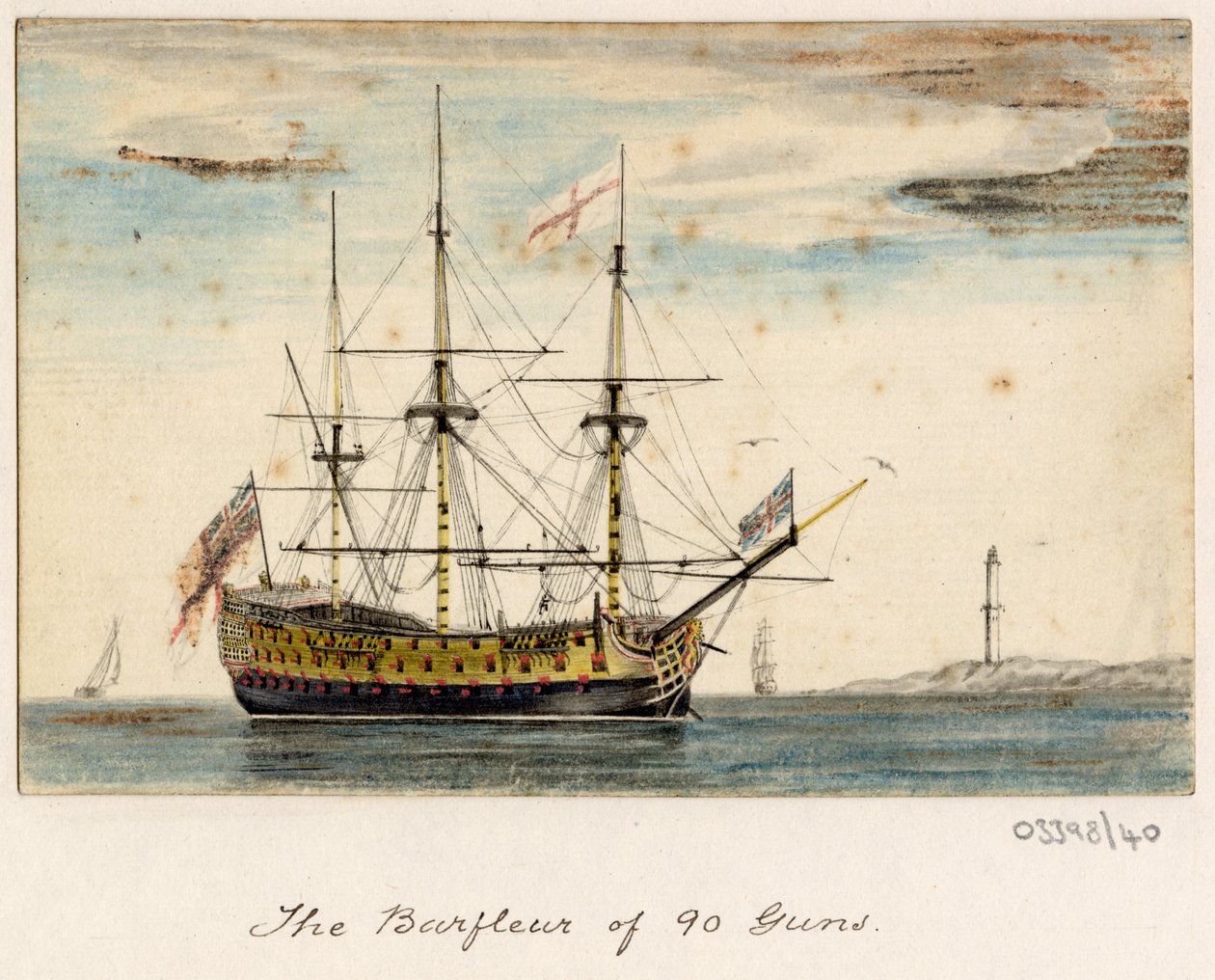 Cykl szkiców, widoków w Wielkiej Brytanii, na kontynencie iw Ameryce 1772-1778 (akwarela) autorstwa British School