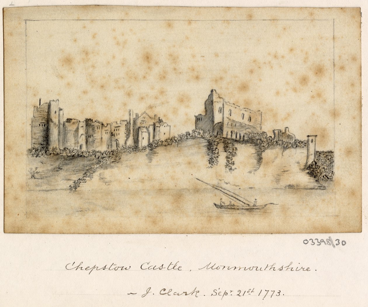 Cykl szkiców, widoków w Wielkiej Brytanii, na kontynencie iw Ameryce 1772-1778 (akwarela) autorstwa British School