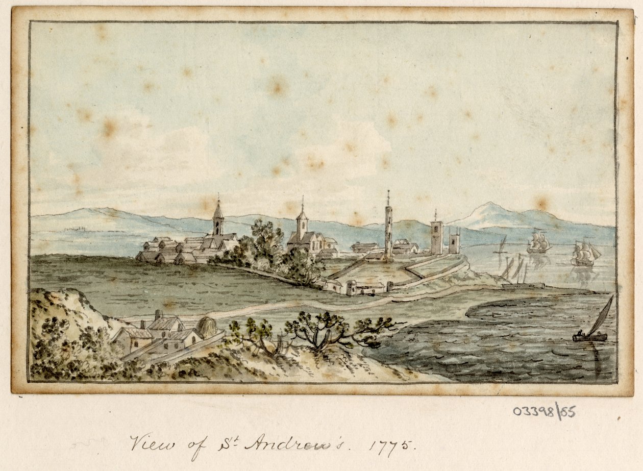 Cykl szkiców, widoków w Wielkiej Brytanii, na kontynencie iw Ameryce 1772-1778 (akwarela) autorstwa British School
