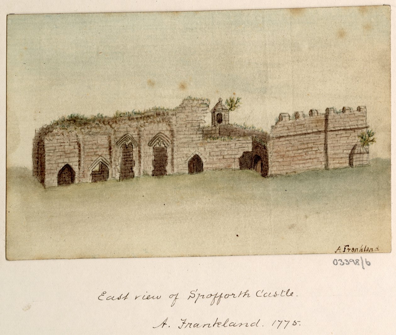 Uma série de esboços, vistas na Grã-Bretanha, no continente e na América 1772-1778 (aquarela)polonês autorstwa British School