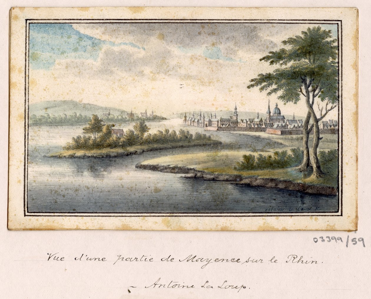 Cykl szkiców, widoków w Wielkiej Brytanii, na kontynencie iw Ameryce 1772-1778 (akwarela) autorstwa British School