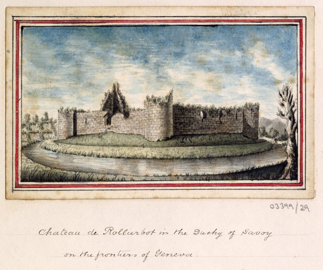 Cykl szkiców, widoków w Wielkiej Brytanii, na kontynencie iw Ameryce 1772-1778 (akwarela) autorstwa British School
