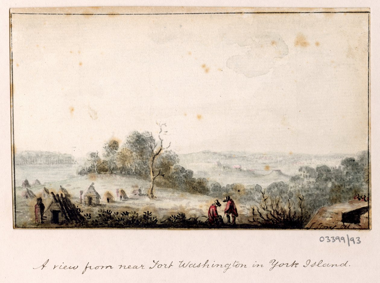 Cykl szkiców, widoków w Wielkiej Brytanii, na kontynencie iw Ameryce 1772-1778 (akwarela) autorstwa British School