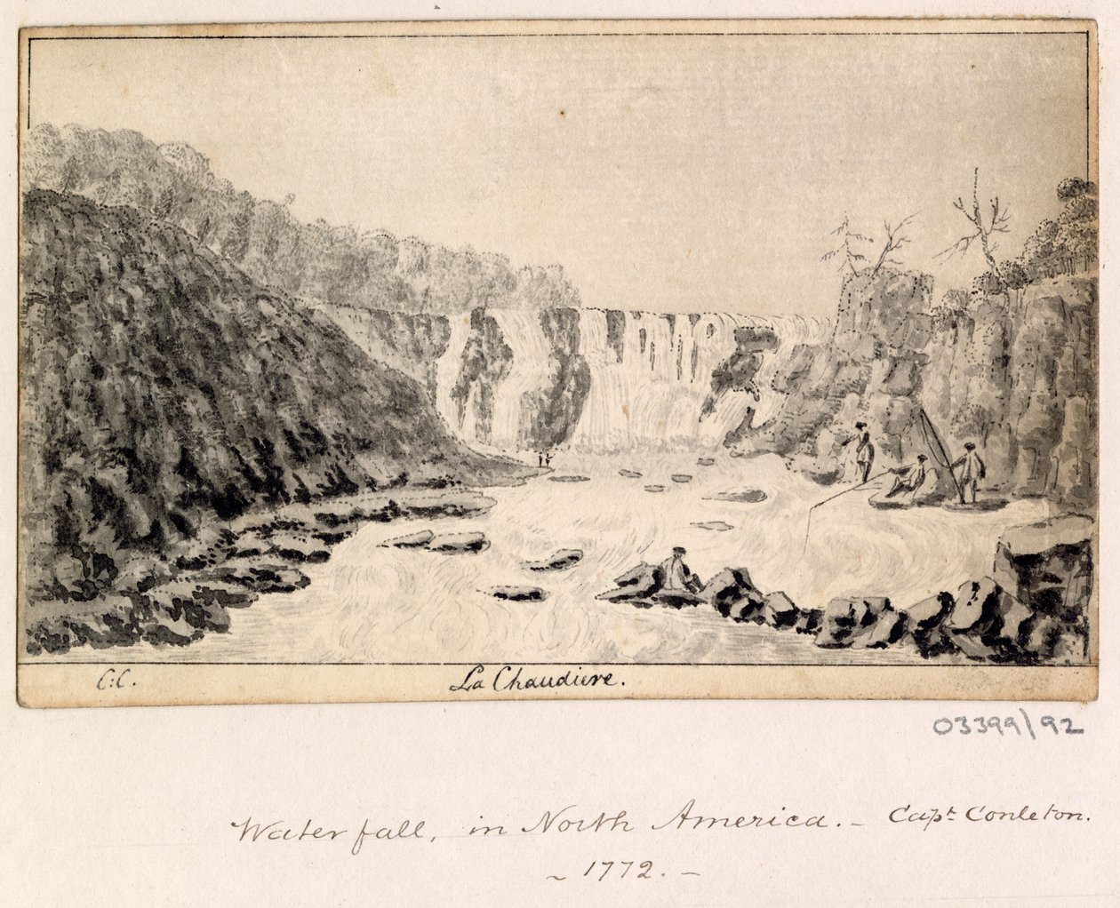 Cykl szkiców, widoków w Wielkiej Brytanii, na kontynencie iw Ameryce 1772-1778 (akwarela) autorstwa British School