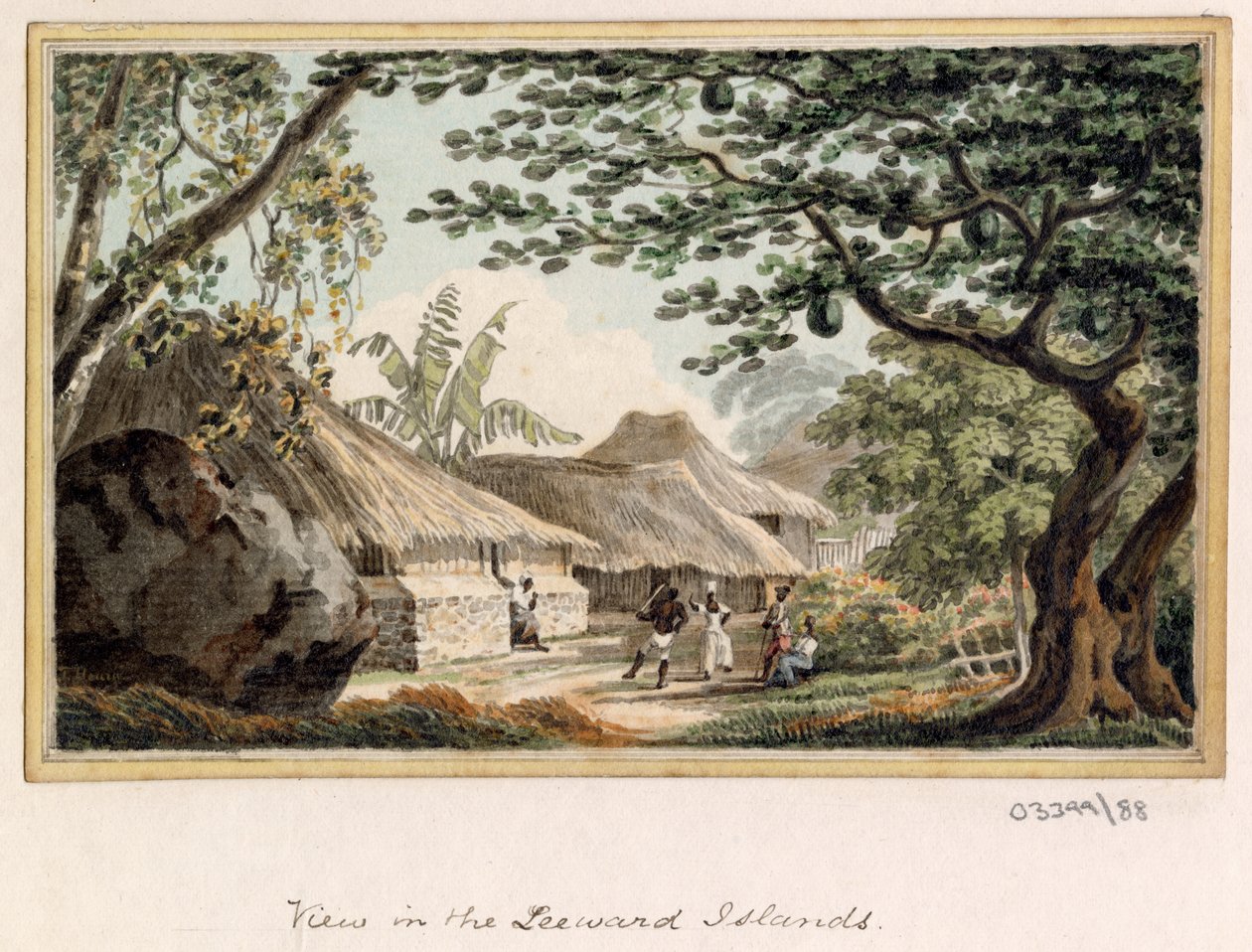 Cykl szkiców, widoków w Wielkiej Brytanii, na kontynencie iw Ameryce 1772-1778 (akwarela) autorstwa British School