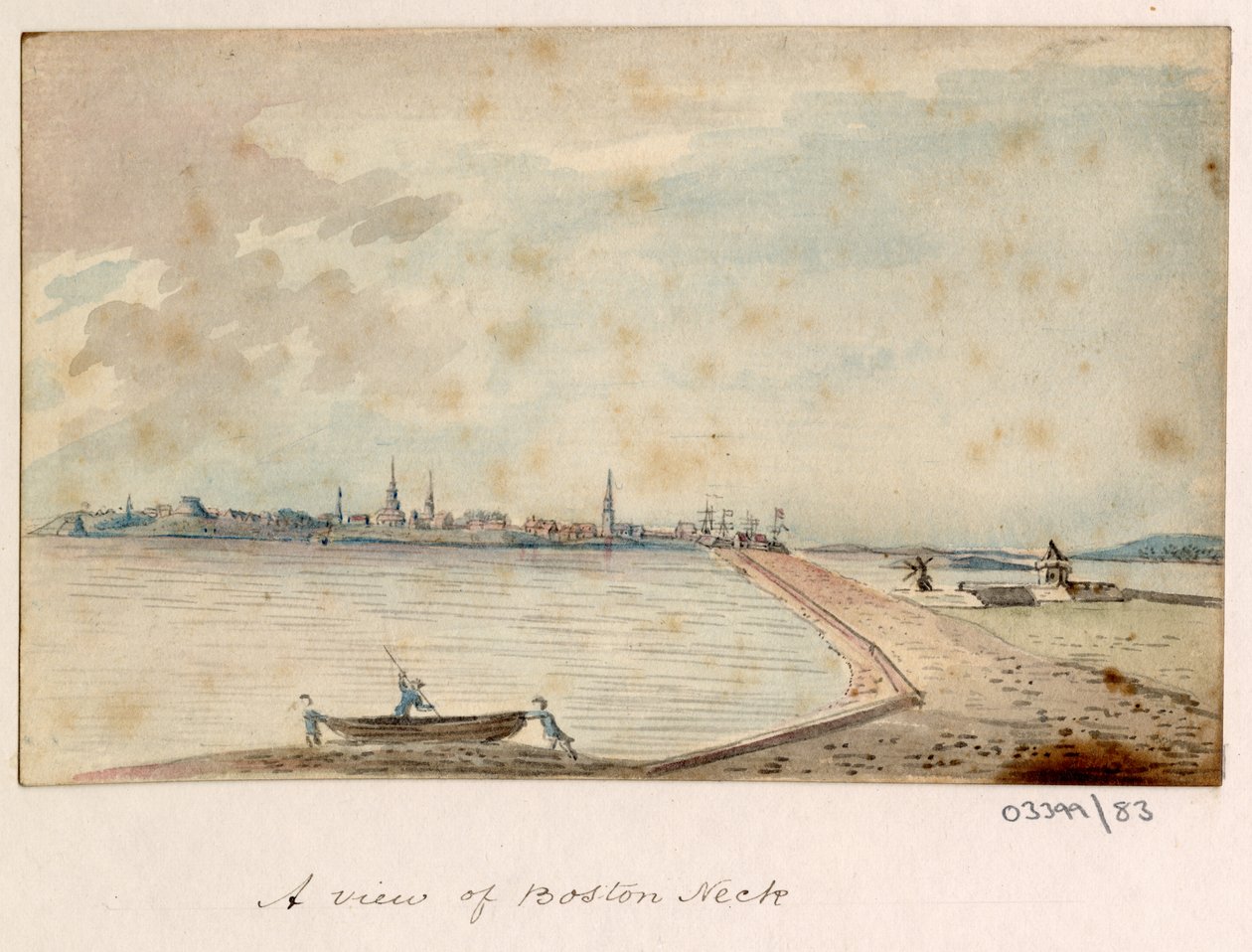 Cykl szkiców, widoków w Wielkiej Brytanii, na kontynencie iw Ameryce 1772-1778 (akwarela) autorstwa British School