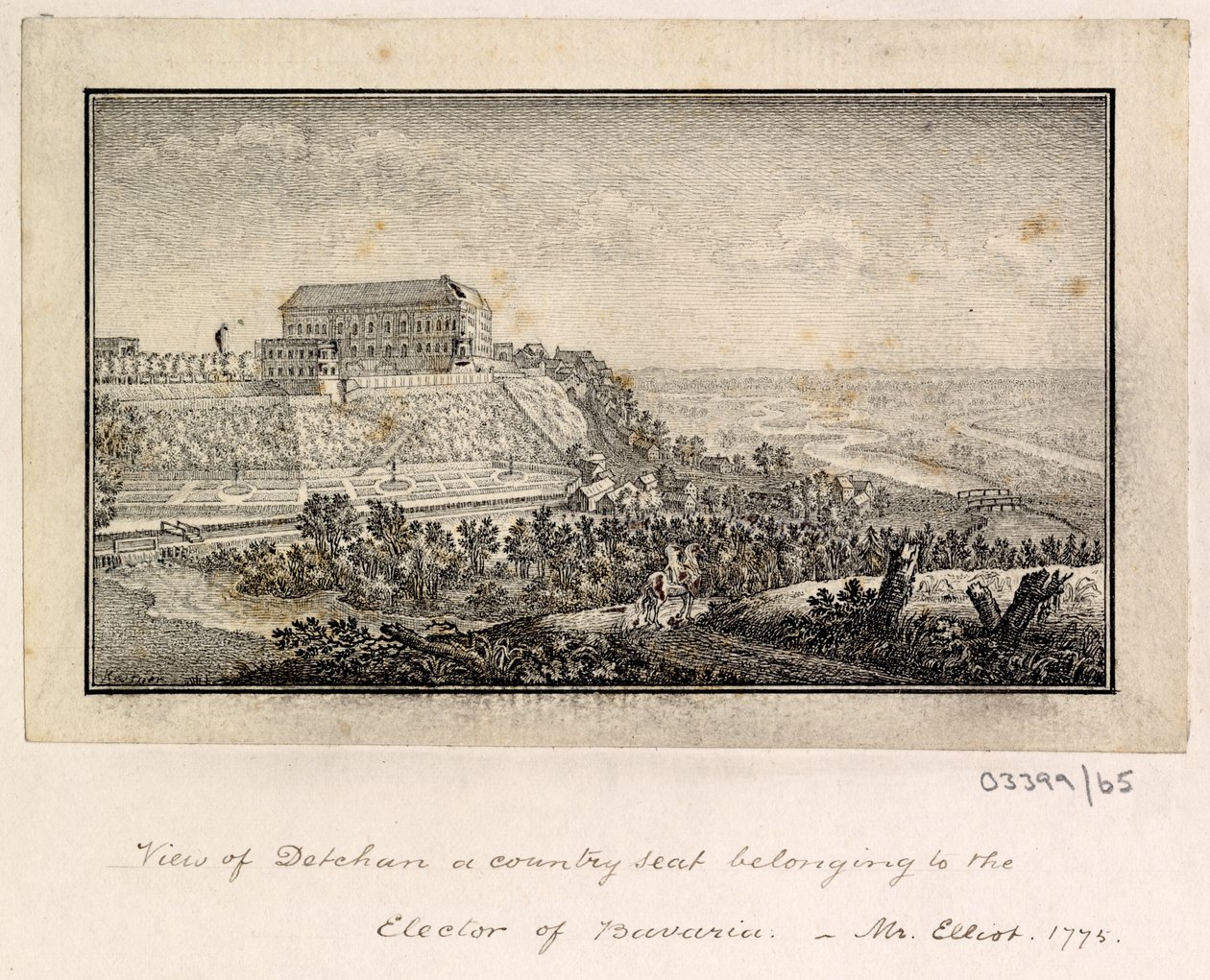 Seria szkiców, widoków w Wielkiej Brytanii, na kontynencie iw Ameryce 1772-1778 (rysunek) autorstwa British School