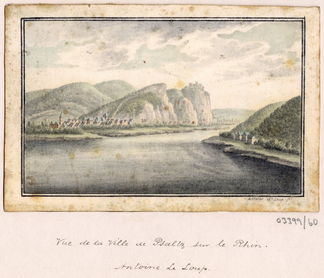 Cykl szkiców, widoków w Wielkiej Brytanii, na kontynencie iw Ameryce 1772-1778 (akwarela) autorstwa British School