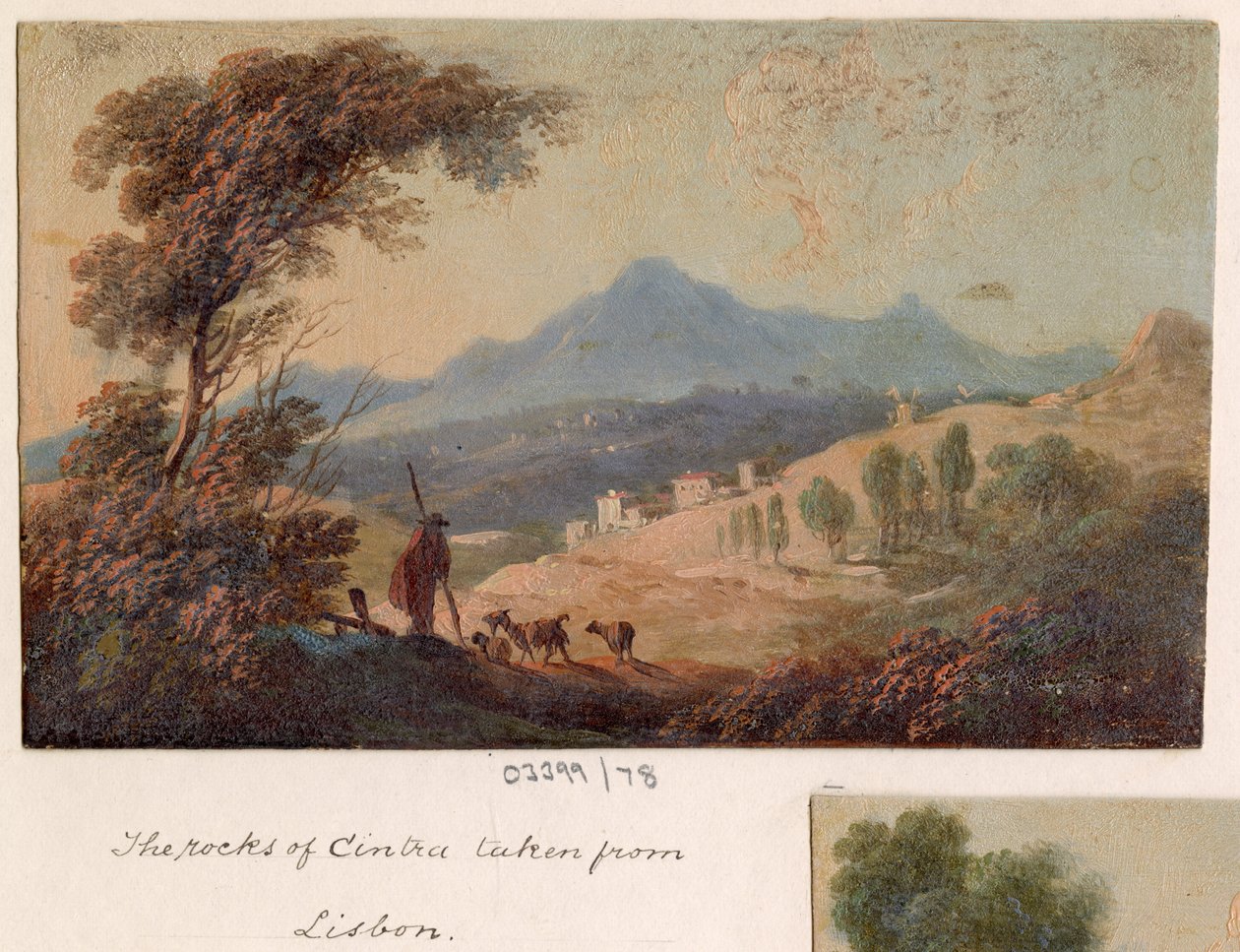 Uma série de esboços, vistas na Grã-Bretanha, no continente e na América 1772-1778 (pintura a óleo)polonês autorstwa British School