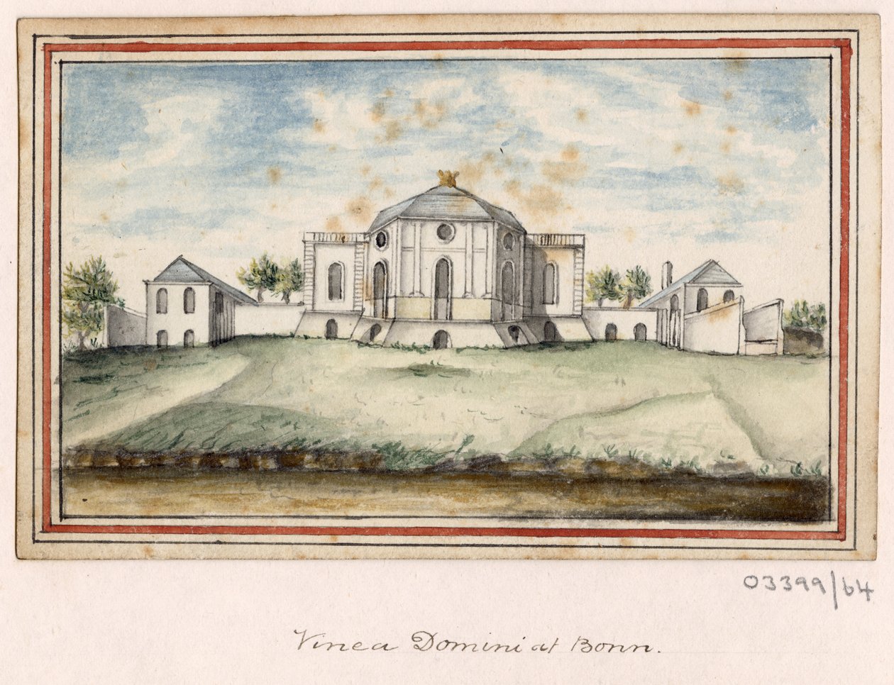 Cykl szkiców, widoków w Wielkiej Brytanii, na kontynencie iw Ameryce 1772-1778 (akwarela) autorstwa British School