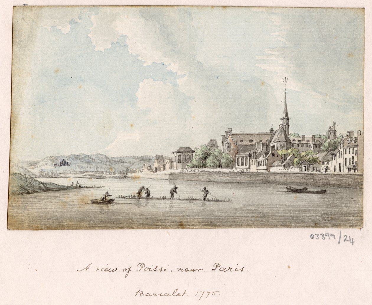 Cykl szkiców, widoków w Wielkiej Brytanii, na kontynencie iw Ameryce 1772-1778 (akwarela) autorstwa British School
