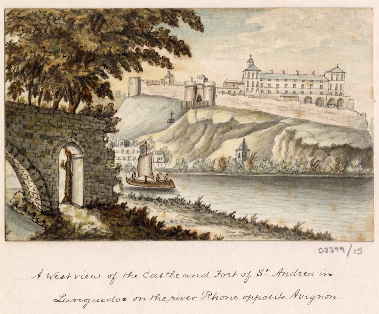 Cykl szkiców, widoków w Wielkiej Brytanii, na kontynencie iw Ameryce 1772-1778 (akwarela) autorstwa British School