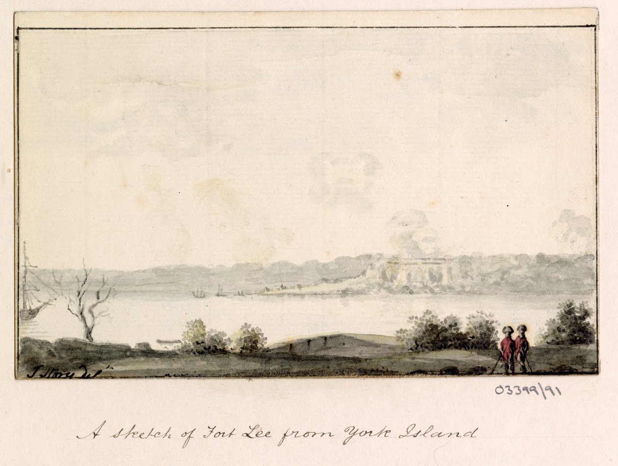 Cykl szkiców, widoków w Wielkiej Brytanii, na kontynencie iw Ameryce 1772-1778 (akwarela) autorstwa British School