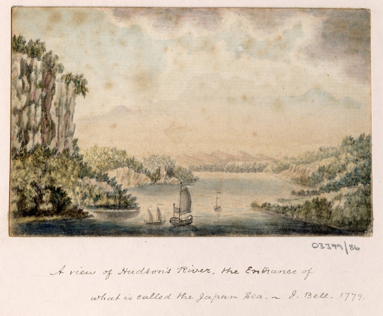 Cykl szkiców, widoków w Wielkiej Brytanii, na kontynencie iw Ameryce 1772-1778 (akwarela) autorstwa British School