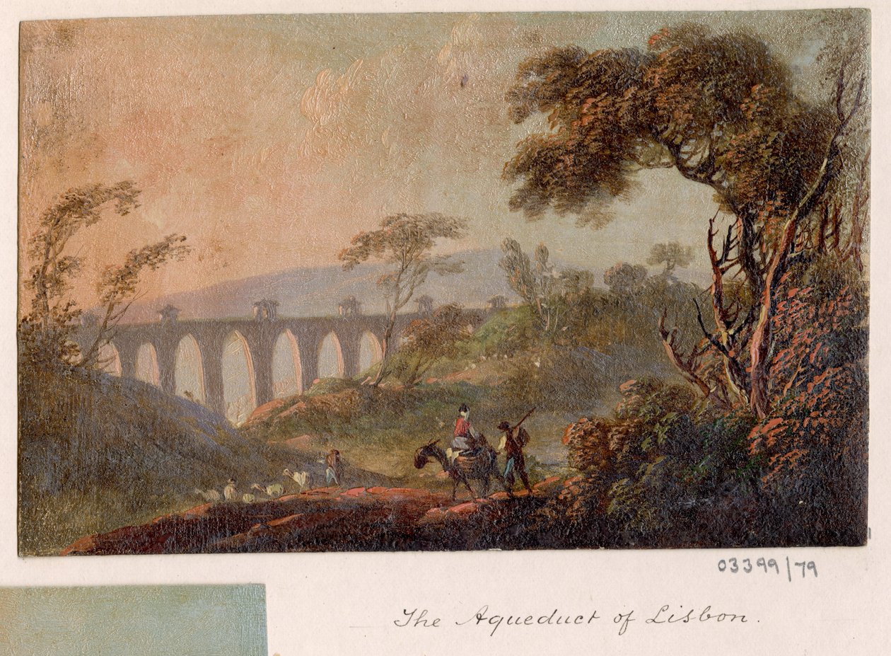 Cykl szkiców, widoków w Wielkiej Brytanii, na kontynencie iw Ameryce 1772-1778 (malarstwo olejne) autorstwa British School